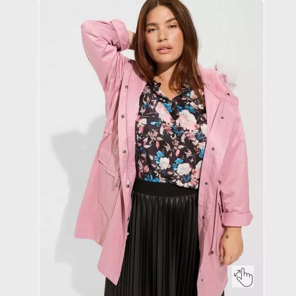 π·οΈ NWT - 1X | Torrid | Nylon 3-in-1 Parka Puffer | Foxglove - Picture 10 of 15